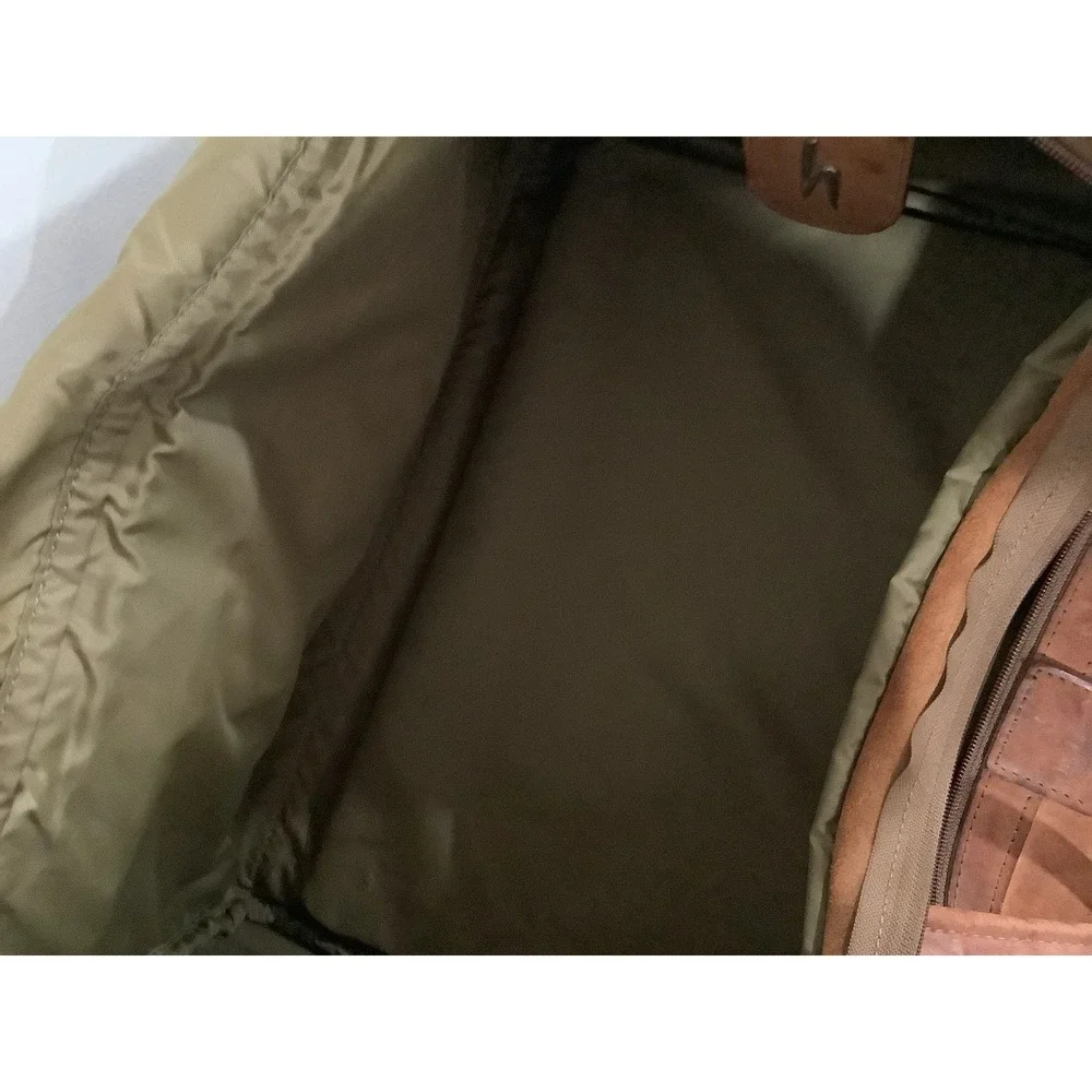 Vintage Hartmann Belting Leather Duffel Bag, weekender/gym, great patina